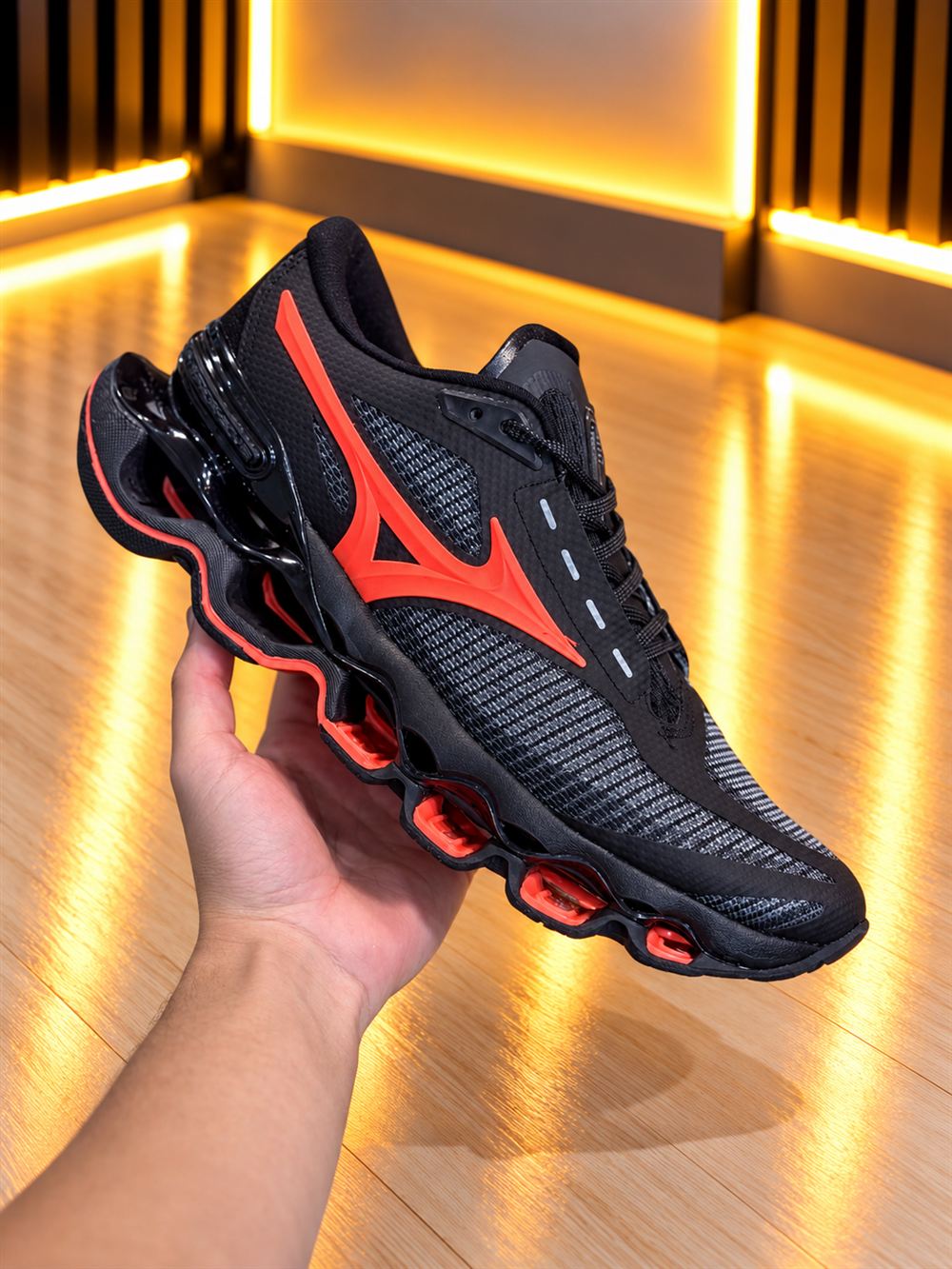 Mizuno PRO 15 preto e vermelho